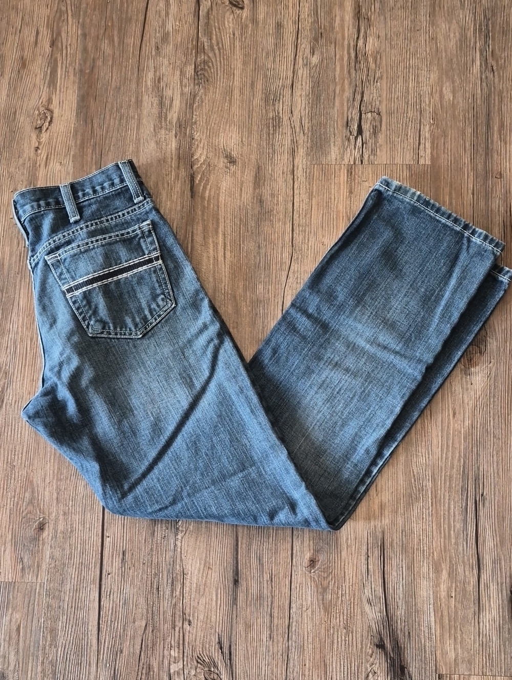 Cinch Straight-Leg Denim Jeans in Medium Blue